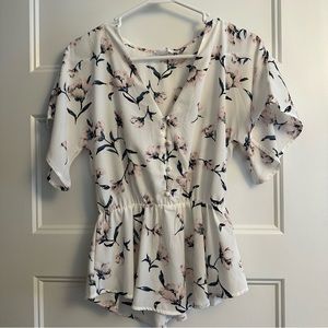 Sienna Sky Floral Shirt - Size XS